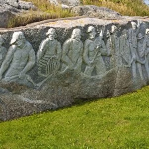 Fishermens Monument, Peggys Cove, Nova Scotia, Canada, North America