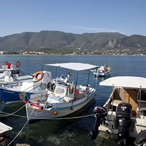 Fishing boats in the harbour, Alykanas, Zakynthos, Ionian Islands, Greek Islands