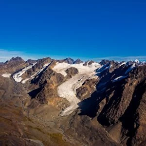 Flightseeing through peaks of Mt. Denali and the Alaskan mountain range, Alaska