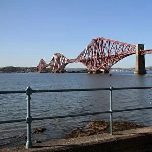 Forth Bridge over the Firth of Forth, South Queensferry, Scotland, United Kingdom, Europe