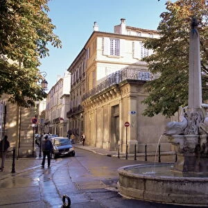 Fountain of the Four Dolphins, Aix-en-Provence, Bouches-du-Rhone, Provence