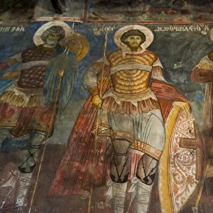 Frescoes, Antique Orthodox churches of Voskopoja, Albania, Europe