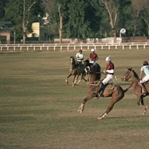 A game of polo at the Lahore Race Club in Pakistan