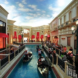 he Grand Canal Gondola Ride at the Venetian Resort Hotel Casino, Las Vegas, Nevada, United States of America, North America