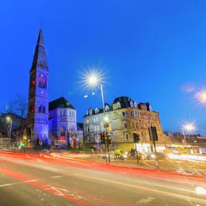 Great Western Road and Oran Mor at Glasgow West End, Glasgow, Scotland, United Kingdom