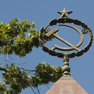 Hammer and sickle as sign of communism, Bishkek, Kyrgyzstan, Central Asia