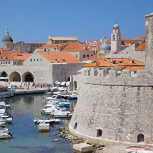 Harbour. Old Town, UNESCO World Heritage Site, Dubrovnik, Dalmatia, Croatia, Europe