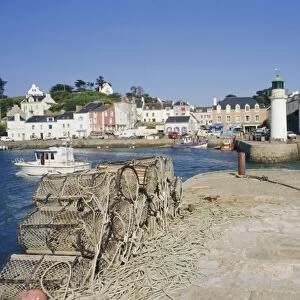 Harbour, Sauzon, Belle Ile en Mer island, Brittany, France, Europe