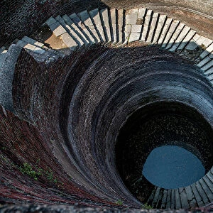 Helical Stepwell, Champaner-Pavagadh Archaeological Park, UNESCO World Heritage Site, Gujarat, India, Asia