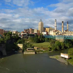 High Falls Area, Rochester, New York State, United States of America, North America