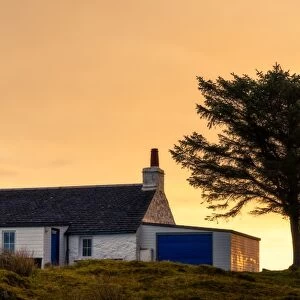 Holiday cottage on the Isle of Mull, Inner Hebrides, Scotland, United Kingdom, Europe