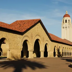 Hoover Tower near the Main Quad at Stanford University in the San Francisco Bay Area