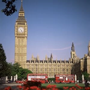 Houses of Parliament, UNESCO World Heritage Site, and Parliament Square