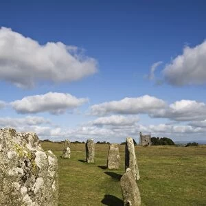 The Hurlers (stone circle), Minions, Bodmin Moor, Cornwall, England, United Kingdom, Europe