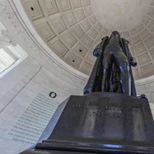 Inside the rotunda at the Jefferson Memorial, Washington D. C. United States of America, North America