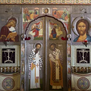 Interior fresco paintings, St. Sophia Cathedral, Kremlin, UNESCO World Heritage Site