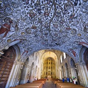 Interior of Santo Domingo church, Oaxaca, Oaxaca state, Mexico, North America