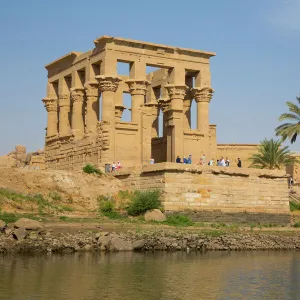 Kiosk of Trajan in the foreground, Temple of Isis, UNESCO World Heritage Site