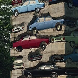 Long Term Parking, Arman 1982, Fondation Cartier at Jouy-en-Josas, Ile de France