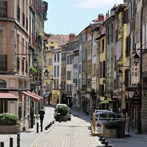 Main shopping street, Le Puy en Velay, Haute-Loire, Massif Central, France, Europe