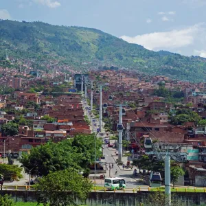 Metrocable gondola, Medellin, Colombia, South America