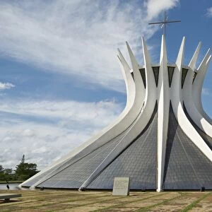 Metropolitan Cathedral designed by Oscar Niemeyer in 1959, Brasilia, UNESCO World Heritage Site