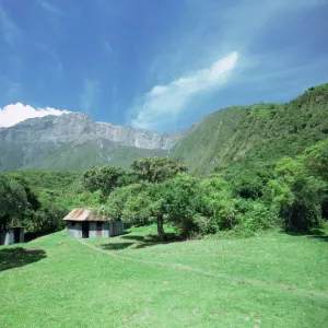 Miriakamba hut at 2500m, first stop for climbers, Arusha National Park