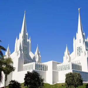 Mormon Temple in La Jolla, San Diego County, California, United States of America