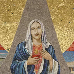 Mosaic of Italian Virgin (Madonna delle lacrime di Siracusa), Annunciation Basilica