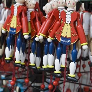 Mozart puppets, souvenirs, Salzburg, Austria, Europe