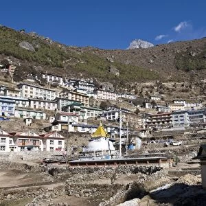 Namche Bazaar, Solu Khumbu Region, Nepal, Himalayas, Asia
