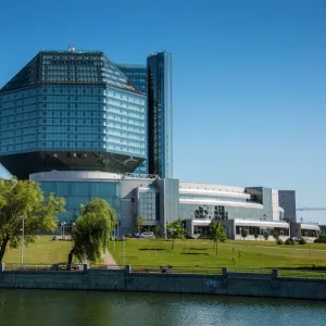 National Library of Belarus in Minsk, Belarus, Europe