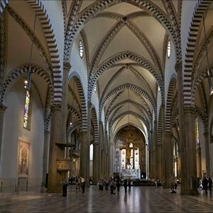Nave of Church of Santa Maria Novella, Florence, UNESCO World Heritage Site