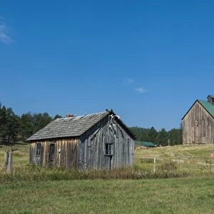 Old farm, Black Hills, South Dakota, United States of America, North America