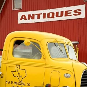 Old truck outside Antique Store