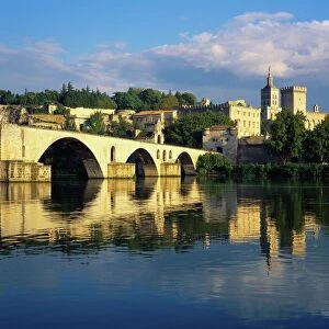 Heritage Sites Metal Print Collection: Historic Centre of Avignon: Papal Palace, Episcopal Ensemble and Avignon Bridge