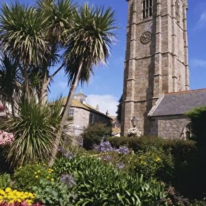 Parish church of St. Ia dating from 1434, St. Ives, Cornwall, England, United Kingdom