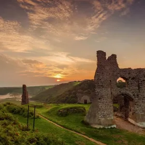 Pennard Castle Print: Gower, Wales Landscape Pennard Castle Print: Gower, Wales Landscape