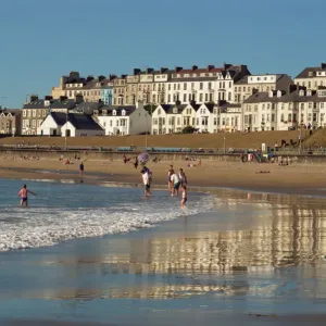 People on the beach at Portrush Print People on the beach at Portrush Print