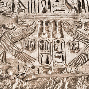 Relief of Vultures, Temple of Ramses III, Karnak Temple Complex