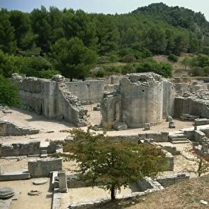 The remains of Roman town of Glanum, Les Antiques, The Alpilles, St. Remy-de-Provence