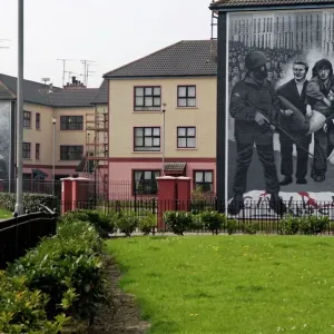 Free Derry Corner Republican Murals Print, Northern Ireland
