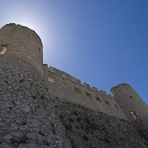 Rocca Calascio, ruined mountaintop fortress in the Province of L Aquila