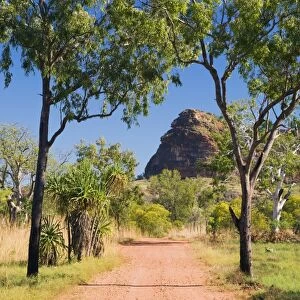 Rocky outcrop and road, Keep River National Park, Northern Territory, Australia, Pacific