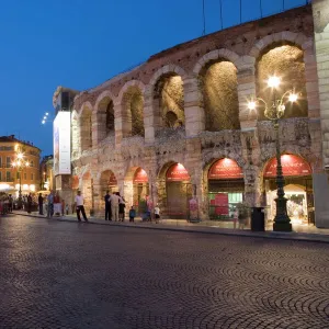 Roman Arena at night, Verona, Italy