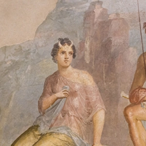 Roman fresco, Io and Argos, from House of Meleager, Pompeii, displayed at National