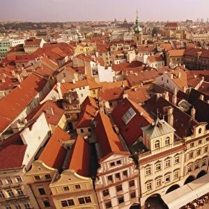 Rooftops, Old Town Square, Prague, Czech Republic, Europe
