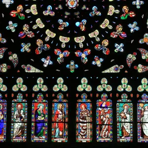 Rose window in Notre-Dame-des-Carmes church, Pont-l Abbe, Pont-l Abbe