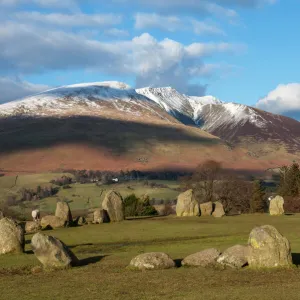 Saddleback [Blencathra], from Castlerigg Stone Circle, Lake District National Park