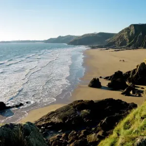 Saundersfoot Cliffs Print, Dyfed, Wales Saundersfoot Cliffs Print, Dyfed, Wales